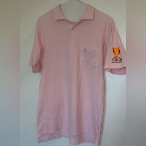 B Draddy Sport light pink polo shirt golf club Nevada Tour small pristine